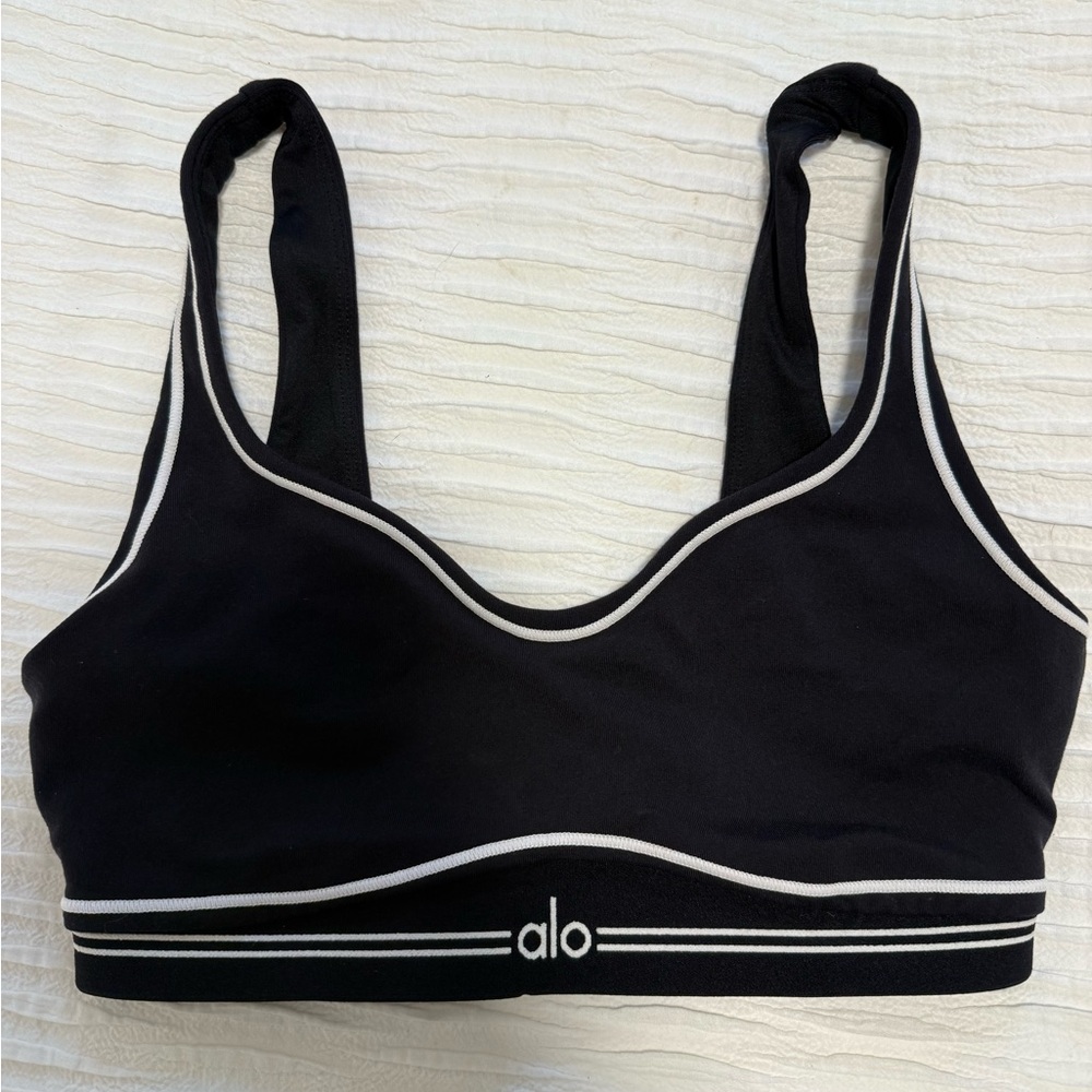Alo airbrush heart throb bra